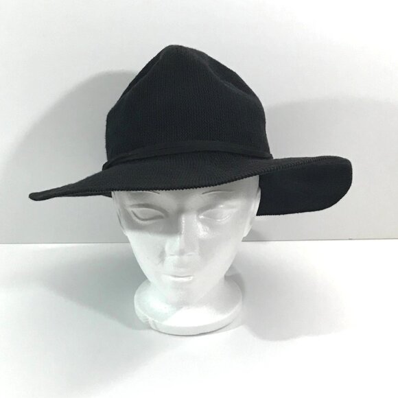 Accessories - BOHO Wide‑Brim Black Floppy Hat – Soft & Flexible - Women’s O/S